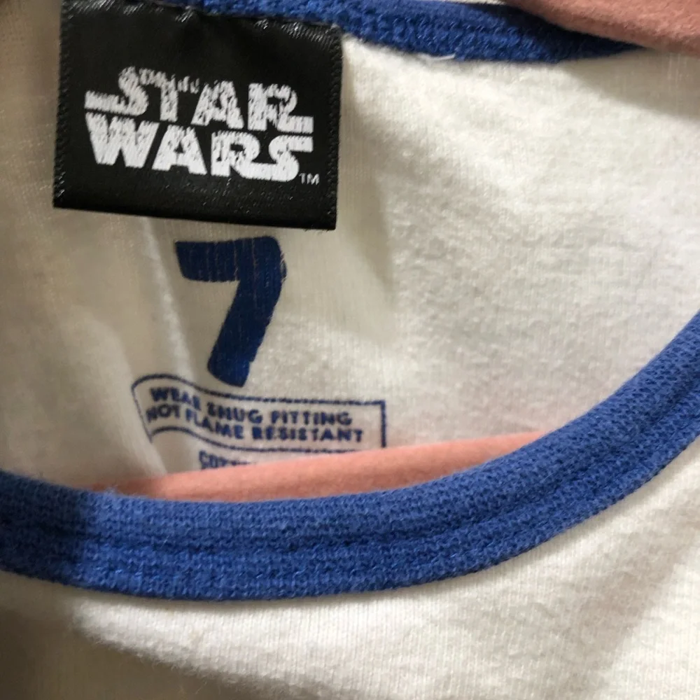 Cotton On Kids Star Wars Princess Leia White Red Blue Pajama Set